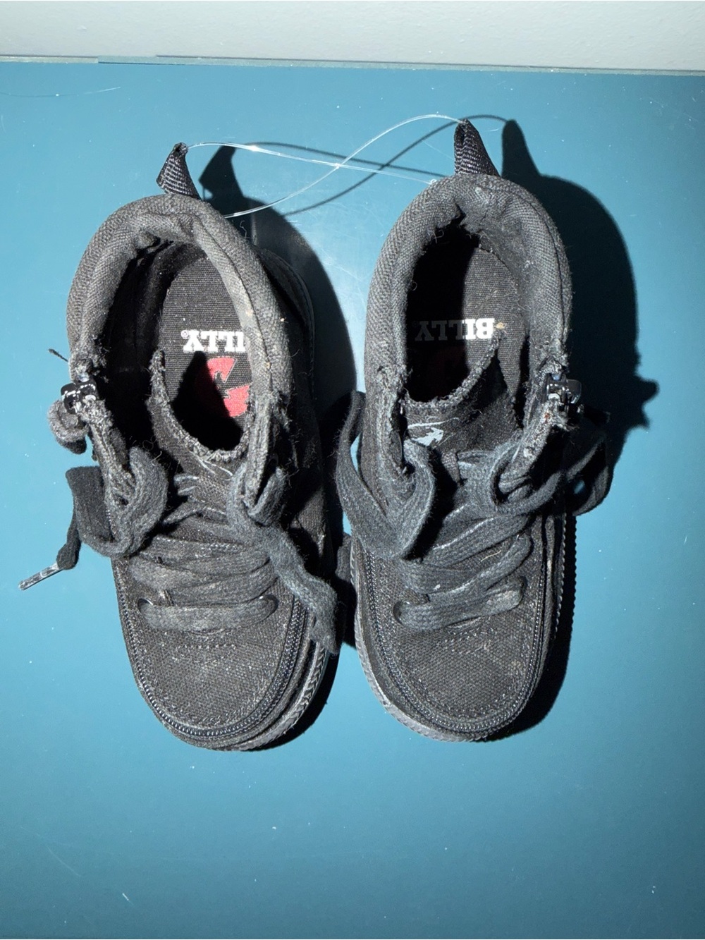 Kids BILLY Black High-Top Sneakers - Casual Lace-Up - Picture 3 of 5